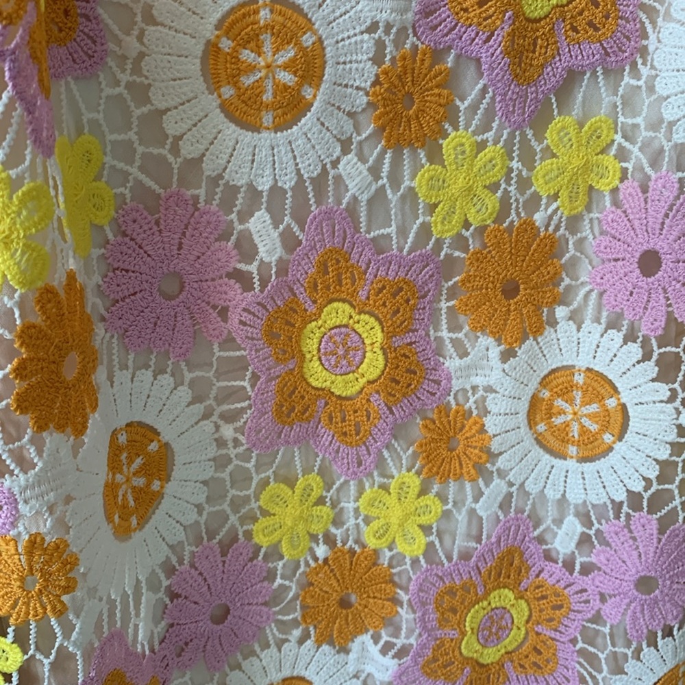 🌴🌺🌴  ZARA crochet floral  dress size S 🌴🌺🌴 - Picture 8 of 9